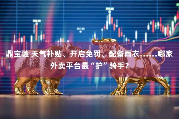 鼎宝融 天气补贴、开启免罚、配备雨衣……哪家外卖平台最“护”骑手？