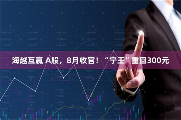 海越互赢 A股，8月收官！“宁王”重回300元