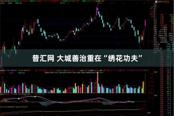 普汇网 大城善治重在“绣花功夫”